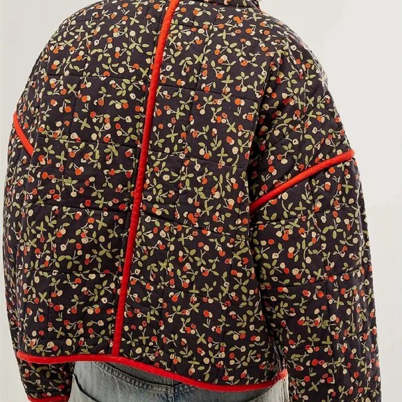 Women's Jacket with Long Sleeves, Stand Collar, & Pockets - NWOT - Picture 5 of 5